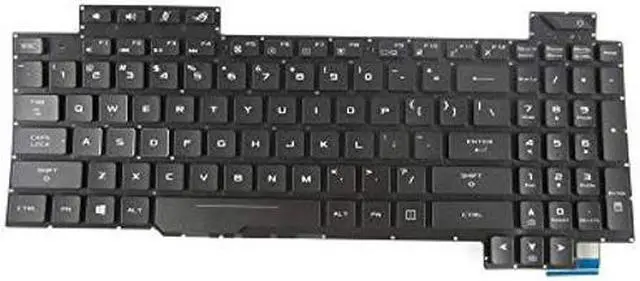 Main image of New Keyboard Replacement for Asus ROG Strix GL503 GL503V GL503VD GL503VS GL503VM GL503GE GL703V GL703VD GL703VM GL703GE Series with Backlit no Frame US Black