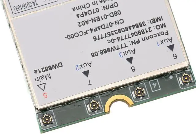 Alt view image 5 of 5 - DW5821E 3G/4G/5G Wireless Card, Network Adapter WiFi Card, for PCI Express M.2 Specification 3042 Type Key.B Slot, for PC, Laptops