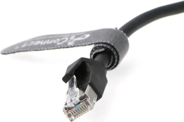 Alt view image 4 of 5 - AConnect 4Pin-RJ45-Ethernet-Industrial-Cat5e-Cable D-Code M12 4 Pin Male to RJ45 Male Cat5e High Flex Ethernet Shielded Cable Industrial Field-wireable Machinery Sensor Camera 8M