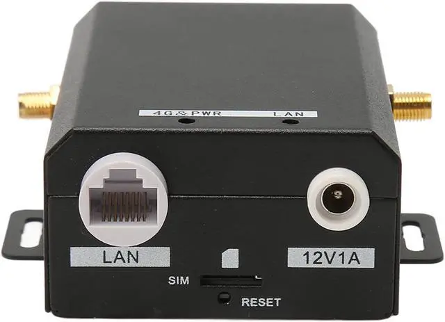 Alt view image 5 of 5 - Industrial 4G LTE WiFi Router, 150Mbps Mobile WiFi Router with 2 External Antennas, SIM Card Slot, Support 16 Users, for Warehouse, Garden, Parking Lot (US Plug)