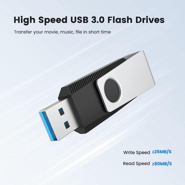 Alt view image 2 of 5 - Aiibe 128GB Flash Drive 3.0 5 Pack 128GB USB 3.0 Flash Drive Thumb Drive 128GB Memory Stick Pen Drive Jump Drives 128GB USB Drive Multi Pack (128G, 5 Mixed Colors: Black Red Cyan Green Purple)