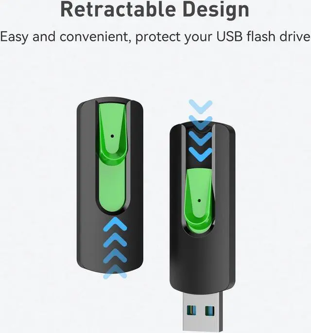 Alt view image 3 of 5 - Aiibe 128GB USB 3.0 Flash Drive 5 Pack 128GB Flash Drive USB 3.0 Thumb Drive Bulk USB Memory Stick Pen Drive Jump Drives 128GB USB Drive (5 Pack, Red Green Cyan Yellow Purple)