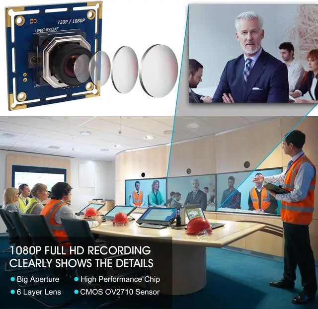 Alt view image 3 of 5 - ELP USB Camera Module 100fps Autofocus 2megapixel USB with Camera 1080p FHD Industrial USB Camera 1080P 30fps USB Camera Module 720P 60fps USB Cameras