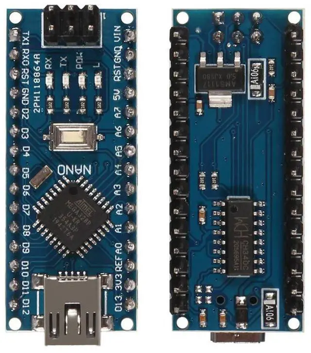 Alt view image 2 of 5 - AITRIP 10PCS for Nano V3.0 ATmega328P Nano Board CH340 5V 16M Microcontroller Board, Compatible with Arduino Electronics Development Board