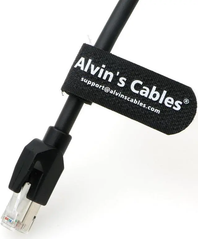 Alt view image 3 of 3 - Alvin's Cables GigE Cat6 S STP Cable Screw Lock Horizontal RJ45 DrC for Basler Cameras 5M