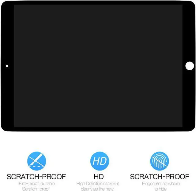 Alt view image 2 of 5 - A-MIND for iPad Pro 10.5" 2017 A1701 A1709 LCD Display Touch Screen Assembly Replacement Parts, Tablet Front Panel & LCD Screen Repair,with Free Tool Set + Screen Protector (Black)