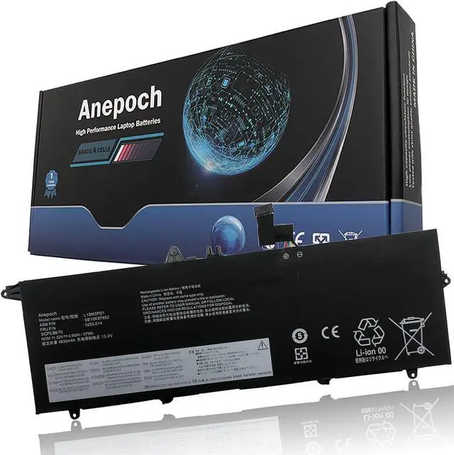 Main image of Anepoch L18M3PD1 02DL014 Laptop Battery Replacement for Lenovo Thinkpad T14S T490S T495S Series 02DL013 02DL015 02DL016 L18L3PD1 L18C3PD1 5B10W13911 L18C3PD2 L18M3PD2 SB10K97651 11.52V 57Wh 4830mAh