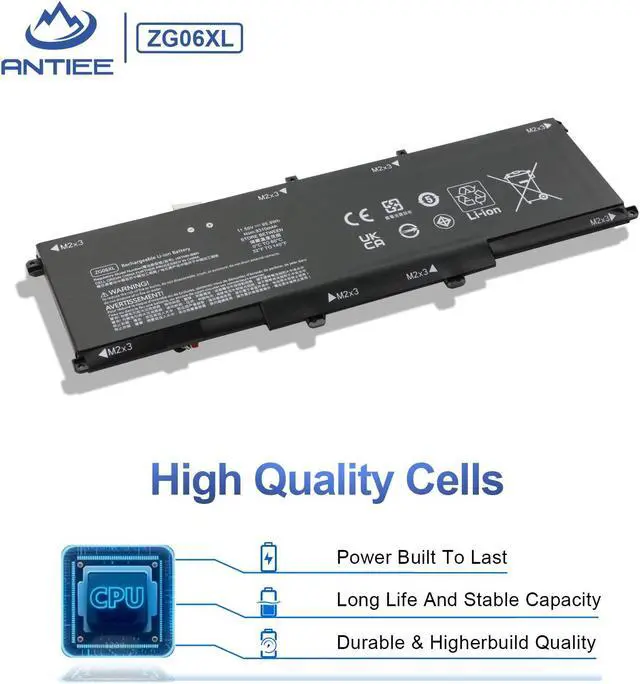 Alt view image 4 of 5 - ANTIEE 95.9Wh ZG06XL Laptop Battery Replacement for HP Elitebook 1050 G1 ZBook Studio G5 X360 G5 Series Laptop HSTNN-IB8H HSTNN-1B8H HSN-Q11C ZGO6XL L07045-855 L07351-1C1 L07046-855 11.55V 0G74G