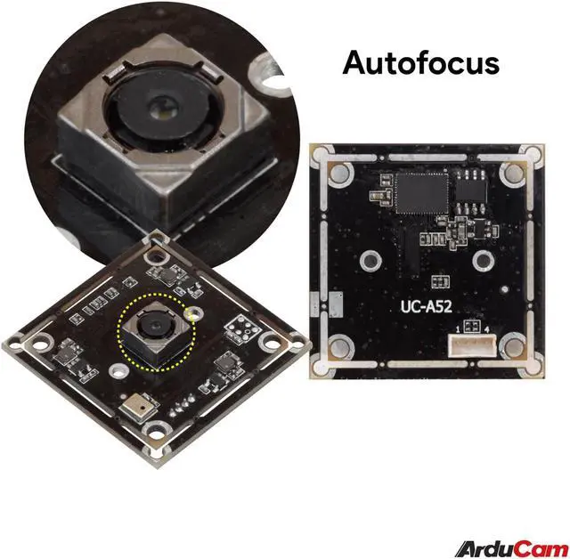Alt view image 3 of 5 - Arducam 8MP 1080P Auto Focus USB Camera Module with Microphone, 1/3.2" CMOS IMX179 UVC USB2.0 Webcam Lightburn Camera for Windows, Linux, Android and Mac OS