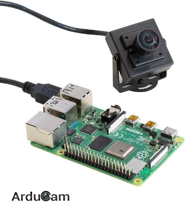 Alt view image 4 of 5 - Arducam 1080P Low Light WDR USB Camera Module with Metal Case, 2MP 1/2.8" CMOS IMX291 160 Degree Ultra Wide Angle Mini UVC Webcam Board with Microphone