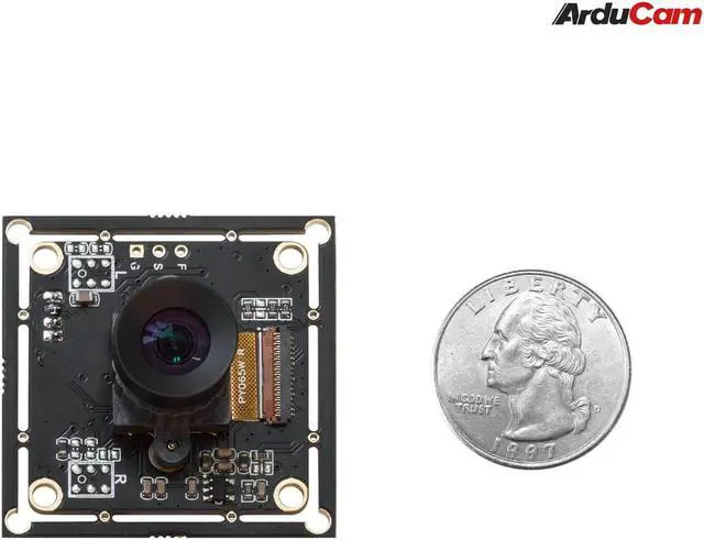 Alt view image 4 of 5 - Arducam 100fps Mono Global Shutter USB Camera, 720P OV9281 UVC Webcam Module with Low Distortion M12 Lens Without Microphones, for Computer, Laptop, Android and Raspberry Pi