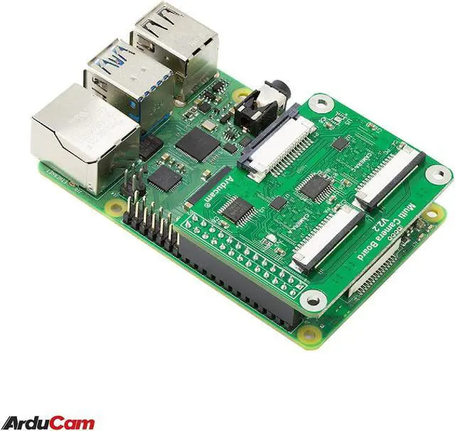 Alt view image 4 of 5 - Arducam Multi Camera Adapter Module V2.2 for Raspberry Pi 4 B/3B+/3/2,