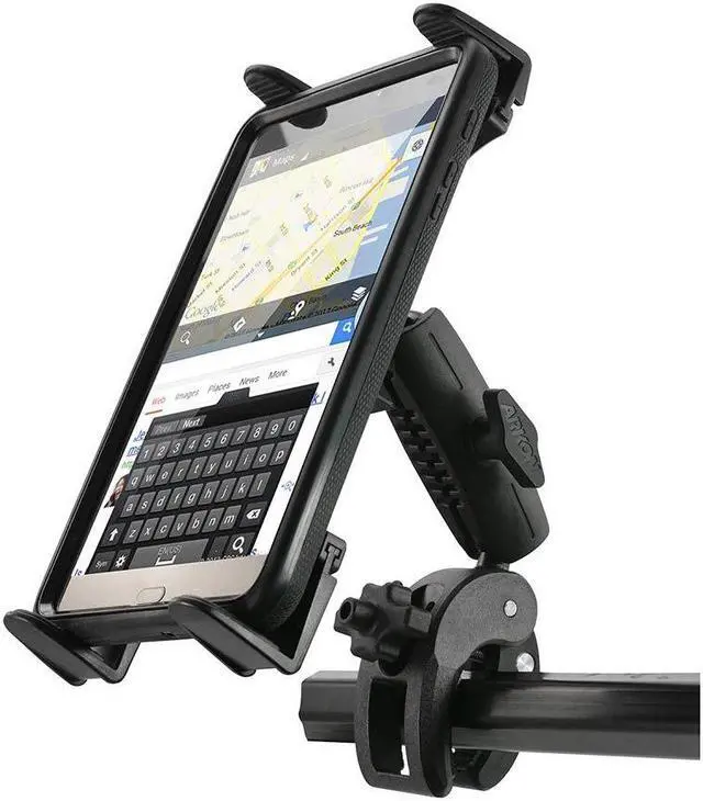 Alt view image 3 of 5 - ARKON Mounts - Tablet Holder with Clamp Mount | Corrosion-Resistant | Tablet Stand w/Sturdy Clamp | Security Knob Feature | Two Adjustable Shafts Included | Fits iPad and Samsung Tablets