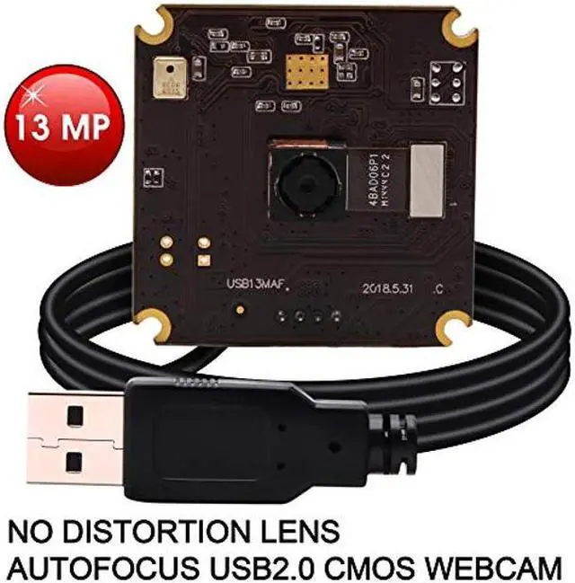 Alt view image 2 of 5 - 13mp USB Camera Module with Microphone Autofocus Audio Video Webcam Board for Computer Mini UVC USB2.0 PC Camera Industrial Embedded USB with Camera IMX214 Lightburn Camera for Laptop Jetson Nano