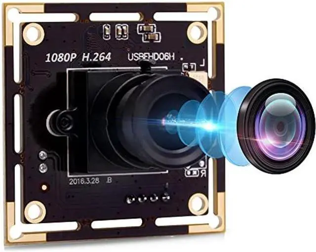 Main image of IFWATER USB Camera Module 2MP with IMX323 Sensor Webcam, H.264 and 0.01LUX Low Illumination USB Camera with Microphone,1080P 3.6mm Lens USB Camera 3.3ft/1m Cable for Windows,Linux,Android and Mac OS