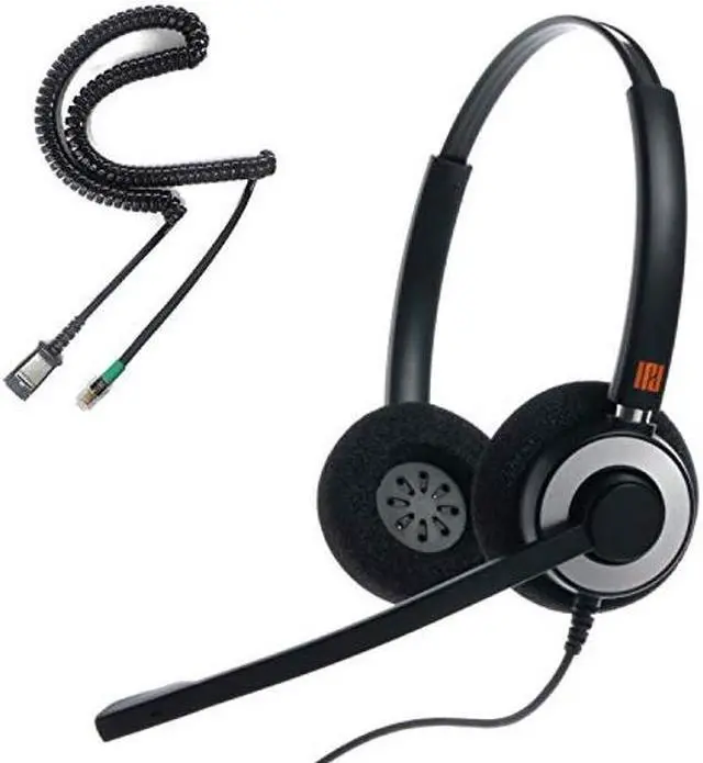 Main image of IPD IPH-165 Phone Headset with Noise Cancelling Microphone for Office and Call Center - Compatible with with All Yealink SIP,Snom, Greandsteam,& LG landline Phones