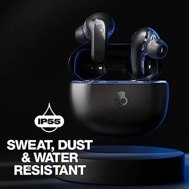 Alt view image 4 of 5 - Skullcandy Rail ANC In-Ear Noise cancelling Wireless Earbuds, 27 Hr Battery, Microphone, Works with iPhone Android and Bluetooth Devices - True Black