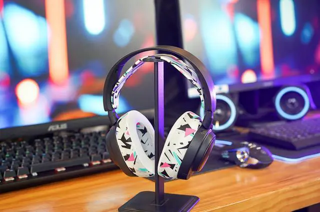 Alt view image 2 of 5 - WC Earpad and Upgraded Silicone Headband Combo for Arctis Nova Headphones | Cooling Gel Earpads & Matching Design Headband for Epic Gaming | 90's White