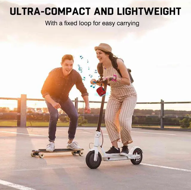 Alt view image 5 of 5 - UrbanX Bluetooth Speaker: Powerful Stereo Sound, IPX7 Waterproof, True Wireless Stereo Pairing, Portable Design, Latest Bluetooth V5.2 - Perfect for Beach, Outdoor, Home, Parties- Red