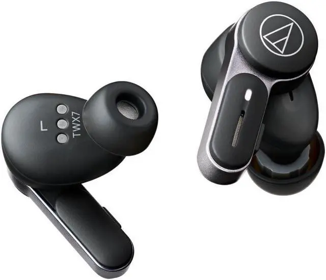 Alt view image 2 of 5 - Audio-Technica ATH-TWX7BK Wireless Earbuds, Black