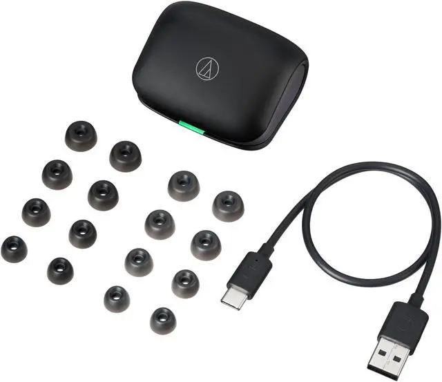 Alt view image 4 of 5 - Audio-Technica ATH-TWX7BK Wireless Earbuds, Black