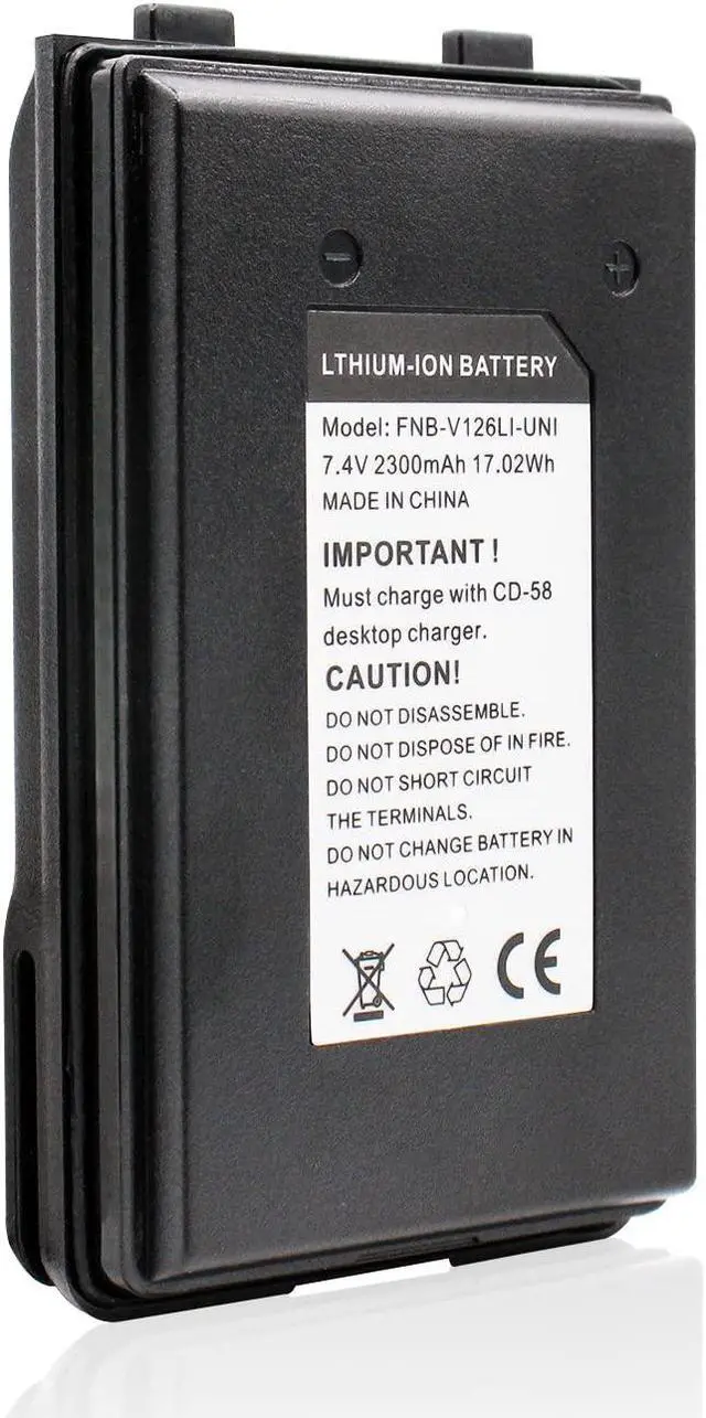 Main image of IFREQTECH FNB-V126LI-UNI 2300mAh Battery for Motorola/Vertex Standard VX-160 VX-180 VX-414 VX-417 VX-424 VX-427 VX-410 VX-420 two Way Radio Rechargeable Battery FNB-V67L FNB-V94LI