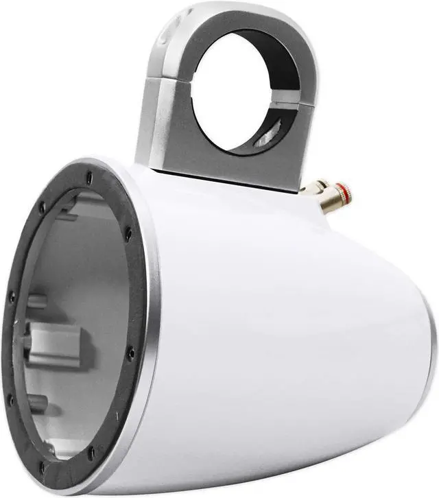 Alt view image 3 of 5 - Kicker KMTES8 Tower Enclosures for 8-Inch (200mm) Drivers, Pair, White