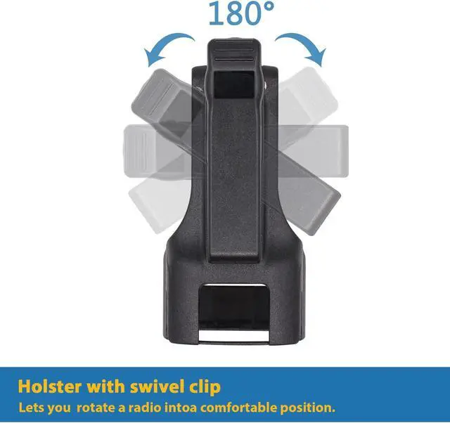 Alt view image 4 of 5 - 2pc HKLN4510 HKLN4510A RM Series Swivel Belt Holster Belt Clip for MOTOROLA RMM2050 RMU2040 RMU2080 RMU2080D RMV2080 Portable Radios