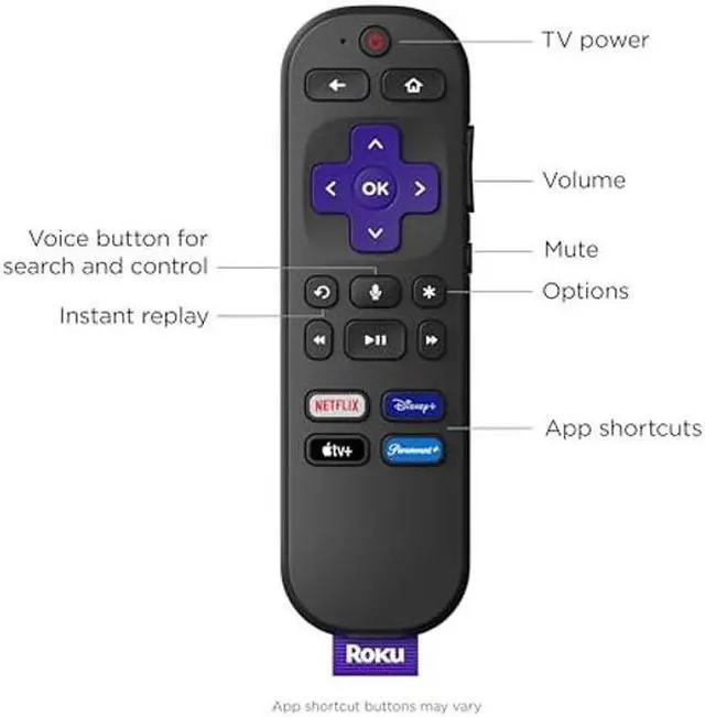Alt view image 4 of 5 - Roku Streaming Stick 4K | Portable Roku Streaming Device 4K/HDR/Dolby Vision, Roku Voice Remote, Free & Live TV