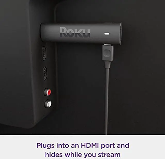 Alt view image 3 of 5 - Roku Streaming Stick 4K | Portable Roku Streaming Device 4K/HDR/Dolby Vision, Roku Voice Remote, Free & Live TV