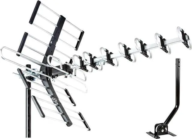 Main image of Five Star Outdoor HDTV Antenna up to 200 Mile Long Range, Attic or Roof Mount TV Antenna, Long Range Digital OTA Antenna for 4K 1080P VHF UHF Includes J Mount, 40 ft. RG6 Coaxial Cable