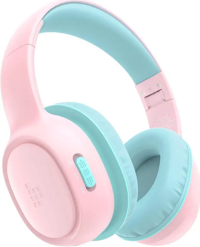 Main image of Tronsmart KH02 Kids Bluetooth Headphones Volume Limit 74/85/93dB, 45H Playtime, Bluetooth 5.3, Built-in 3.5mm Audio Cable, Foldable, Wireless Headphones with Microphone for School/Travel/Plane(Pink)
