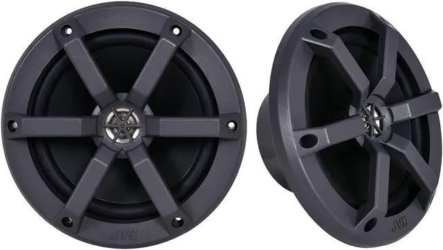 Alt view image 4 of 5 - JVC in-Dash Marine Bluetooth USB/AUX Stereo Digital Media Receiver Bundle Combo with 4X 6.5 100 Watt Peak Power Boat Black Speakers, Dash Protector, 40" Antenna, Speaker Wire