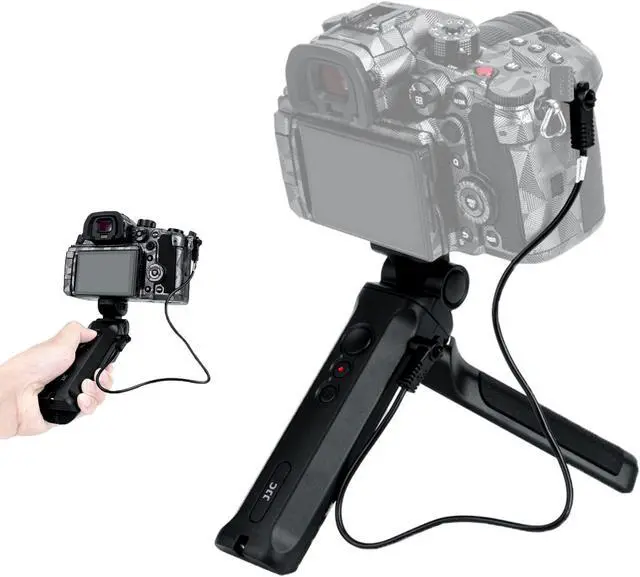 Main image of Handheld Shooting Grip & Mini Tripod Replace Panasonic DMW-SHGR1 Selfie Grip and Remote for Panasonic G100 G110 G9 GH7 GH6 GH5 GH5S G85 G95 S1 S1R S1H S5 FZ1000 II, Ideal for Vlogging Video Recording