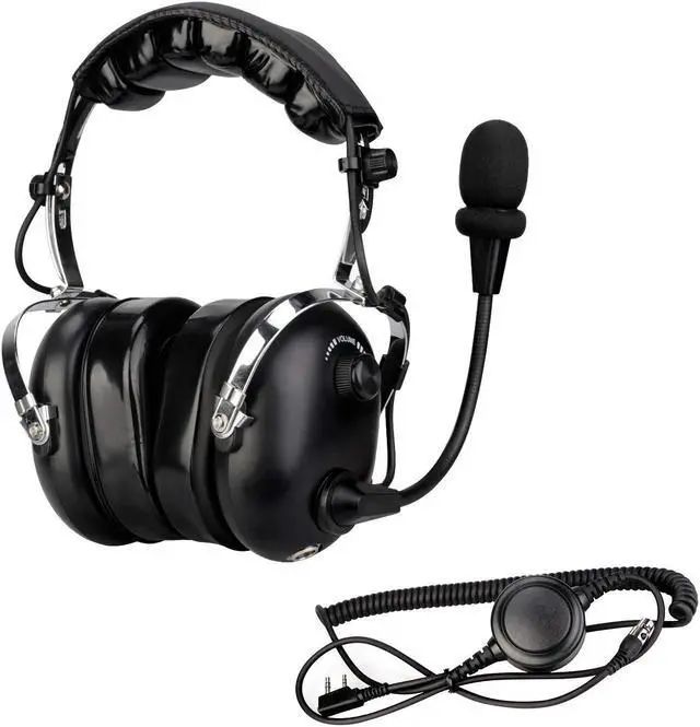 Main image of Retevis Noise Reduction Walkie Talkie Headset,Racing Headset,for RT22 RT21 H-777 RT68 NR10 RT86 RA89 RA79,Compatible with Baofeng UV-5R 5RM Kenwood Rugged Radios,Two Way Radio Headset with Mic(1 Pack)