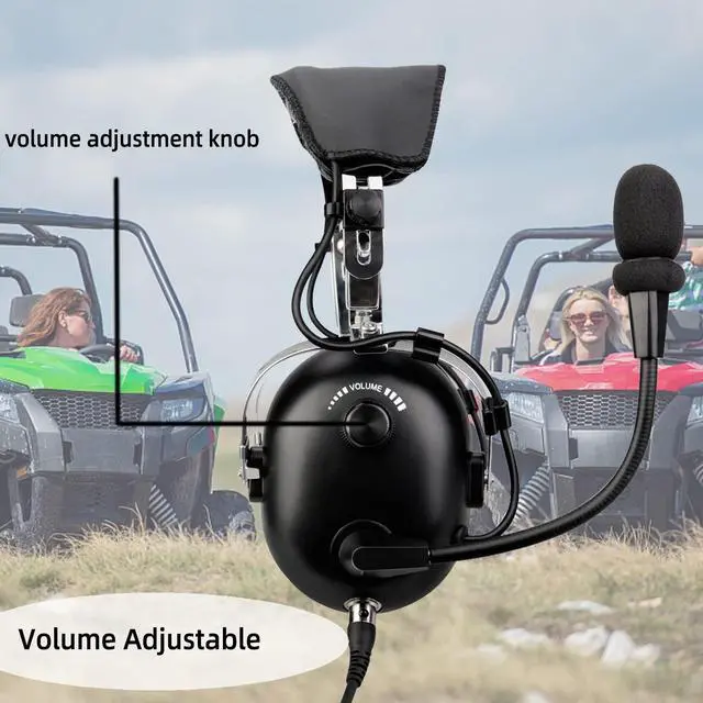 Alt view image 5 of 5 - Retevis Noise Reduction Walkie Talkie Headset,Racing Headset,for RT22 RT21 H-777 RT68 NR10 RT86 RA89 RA79,Compatible with Baofeng UV-5R 5RM Kenwood Rugged Radios,Two Way Radio Headset with Mic(1 Pack)