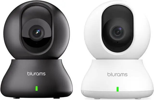 Main image of blurams 2PC Security Camera 2K, Baby Monitor Dog Camera 360-degree for Home Security w/Smart Motion Tracking, Phone App, IR Night Vision, Siren, 2-Way Audio