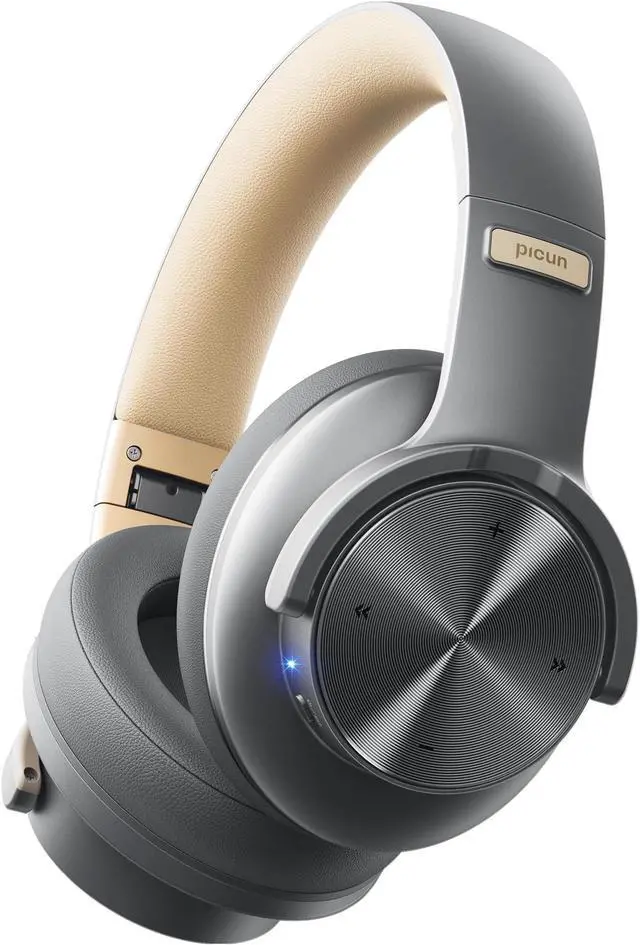 Alt view image 2 of 5 - Picun [(3PACK)]  B8 Headphones Wireless Bluetooth Pink & Cyan & Gray