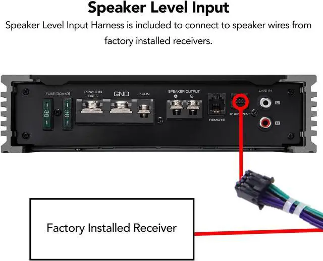 Alt view image 5 of 5 - Kenwood KAC-511 Class D Digital Mono Amplifier with Variable Low-Pass Crossover - Black