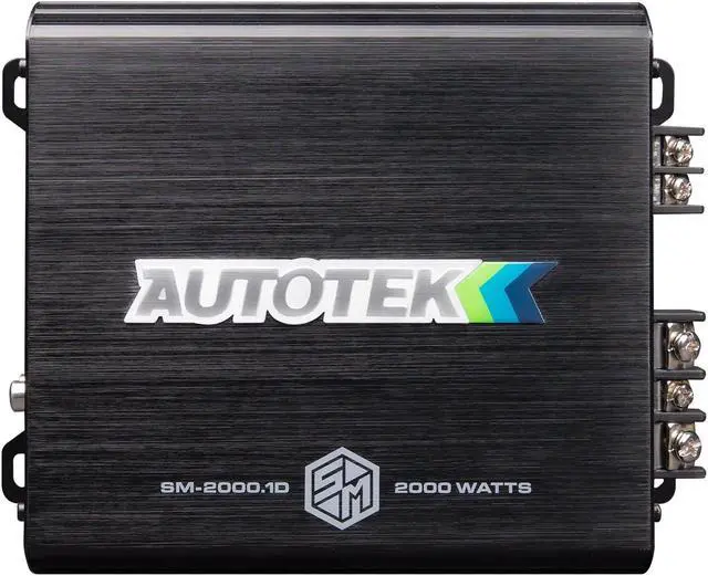 Alt view image 2 of 5 - Autotek Street Machine SM-2000.1D 2000 Watt Monoblock Car Audio Amplifier - High Output, Class D, 2 and 4 Ohm Stable, Low Level Input, Mosfet Power Supply