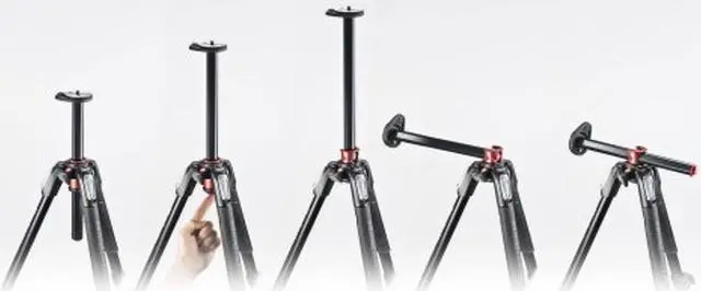 Alt view image 5 of 5 - Manfrotto 190XPRO Carbon Fiber 3-Section Tripod (MT190CXPRO3),Black