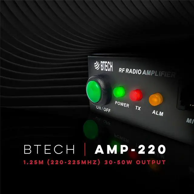 Alt view image 2 of 5 - BTECH AMP-220 Amplifier | 30-50W Power Boost for 1.25M Band | Compatible with Handheld Radios | Amplifies Analog and Digital Modes | Ideal for Mobile, Field, & Home Use
