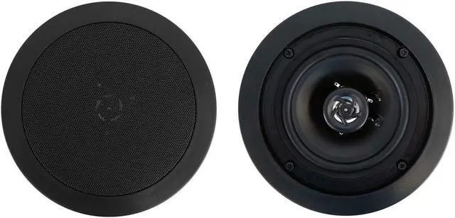 Main image of Rockville 2 CC525T Black 5.25" Commercial 70v Ceiling Speakers for Restaurant