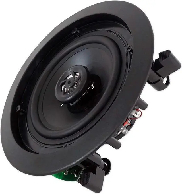 Alt view image 4 of 5 - Rockville 2 CC525T Black 5.25" Commercial 70v Ceiling Speakers for Restaurant