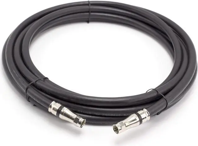 Main image of THE CIMPLE CO 200 Feet - RG-11 Coaxial Cable F Type Cable High Definition with RG11 Coax Compression Connectors - (Black)