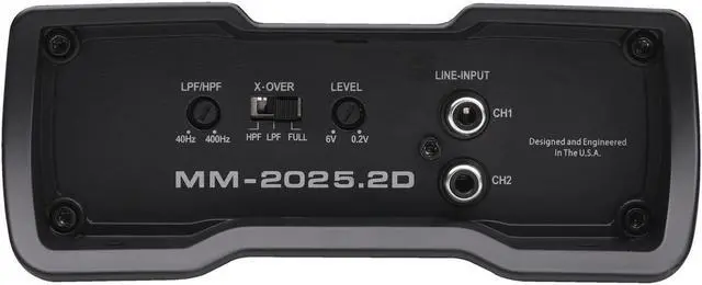 Alt view image 4 of 4 - Autotek MM-2025.2D Mean Machine 2000 Watt Amplifier, Compact Bridgeable, 2 Channel Amplifier