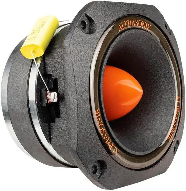 Alt view image 2 of 5 - Alphasonik ABT22 Dynamis Series 4.5" Bullet Tweeter 4-Ohm 400 Watts Max Cast Frame with aluminum bullet phase plug and ferrite magnet