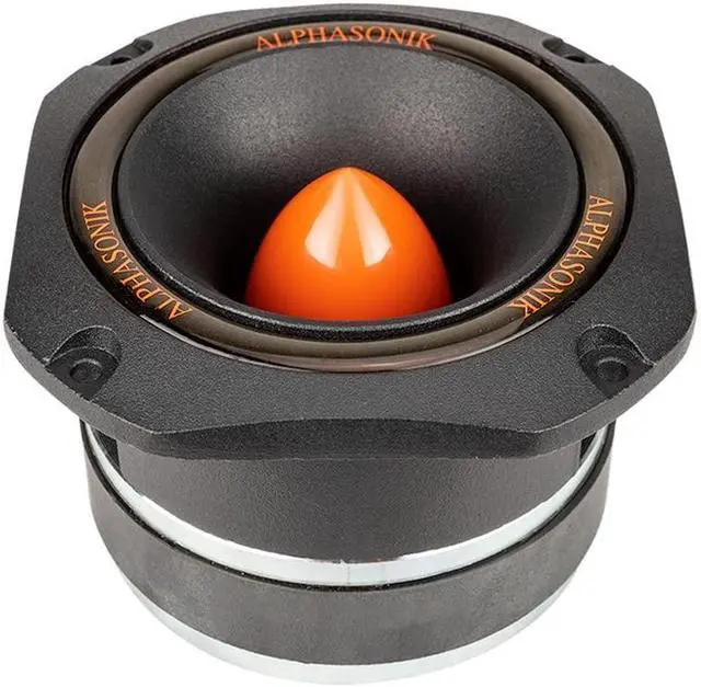 Alt view image 4 of 5 - Alphasonik ABT22 Dynamis Series 4.5" Bullet Tweeter 4-Ohm 400 Watts Max Cast Frame with aluminum bullet phase plug and ferrite magnet