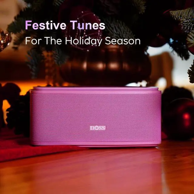 Alt view image 4 of 5 - DOSS Bluetooth Speaker, SoundBox Touch Portable Wireless Speaker with 12W HD Sound and Bass, IPX4 Water-Resistant, 20H Playtime, Touch Control, Handsfree, Speaker for Home, Outdoor, Travel-Pink