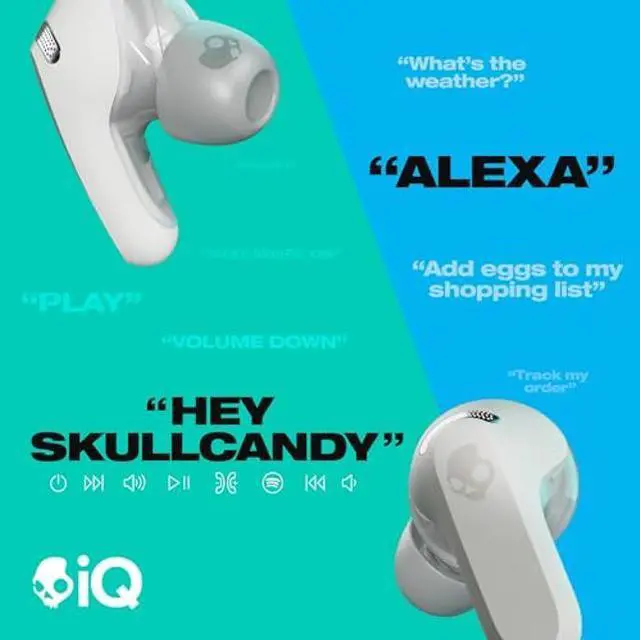 Alt view image 4 of 5 - Skullcandy Rail ANC in-Ear Noise cancelling Wireless Earbuds, 27 Hr Battery, Microphone, Works with iPhone Android and Bluetooth Devices - Bone